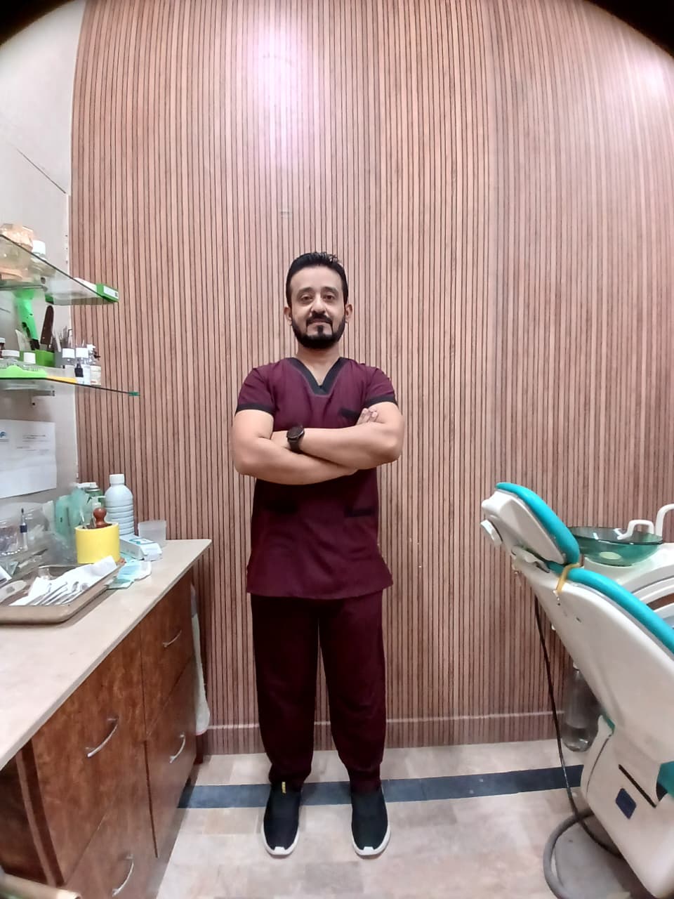 Dr. Nabeel ur Rehman in his dental clinic
